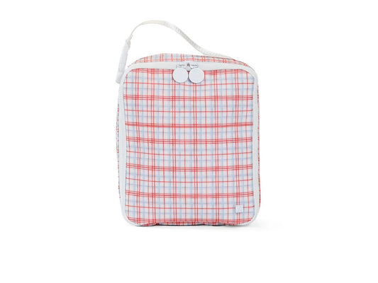 Lunchbox Insulated Lunch Bag - Classic Plaid Red