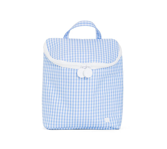 Take Away Insulated Lunch Bag - Gingham Sky