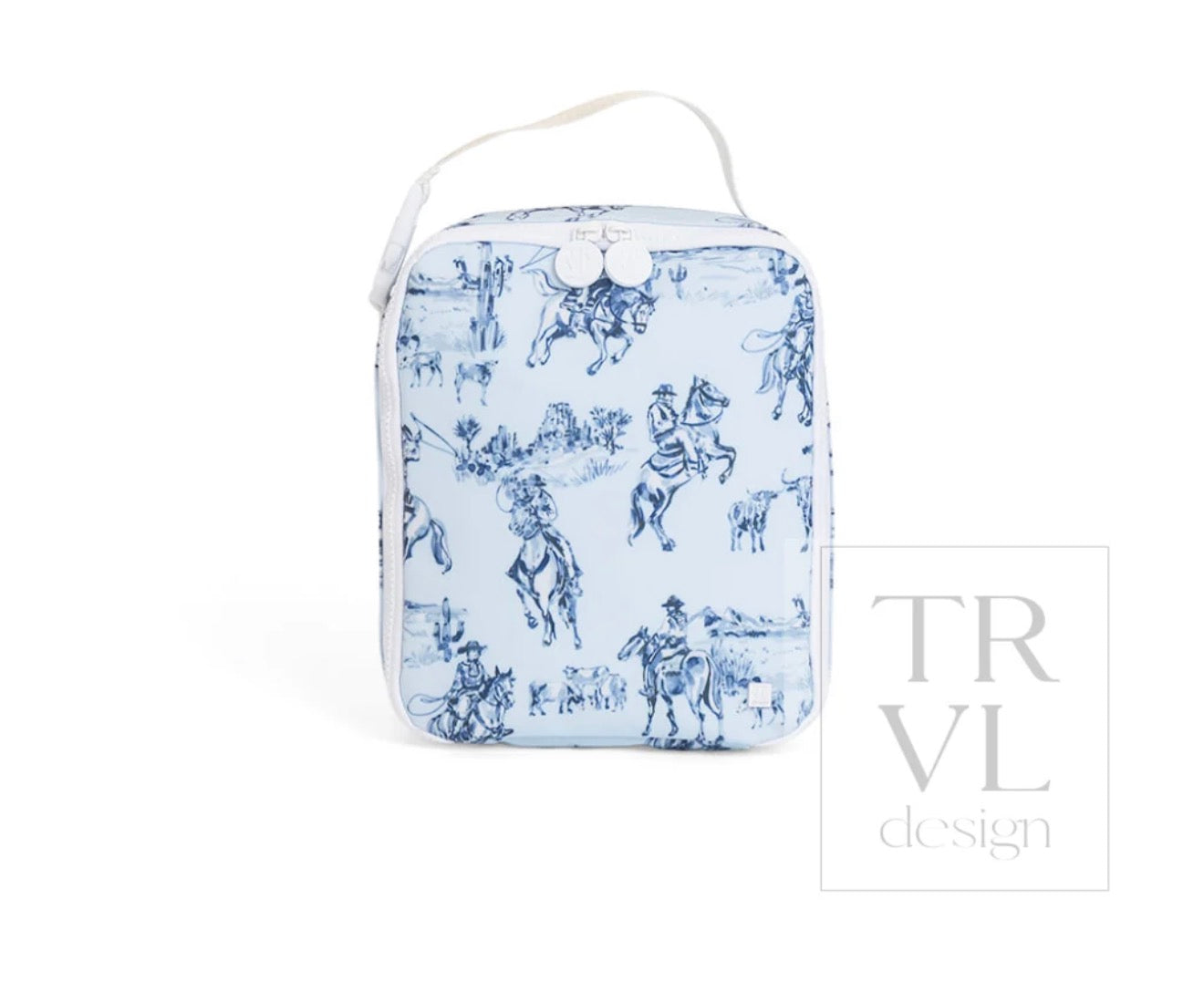 Lunchbox Insulated Lunch Bag - Cowboy Toile