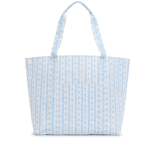Jumbo Tote X- Large Tote Blue Ribbon Floral