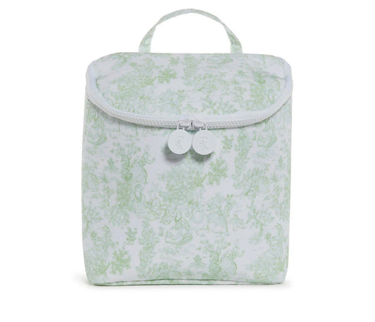 Take Away Insulated Lunch Bag - Bunny Toile Green