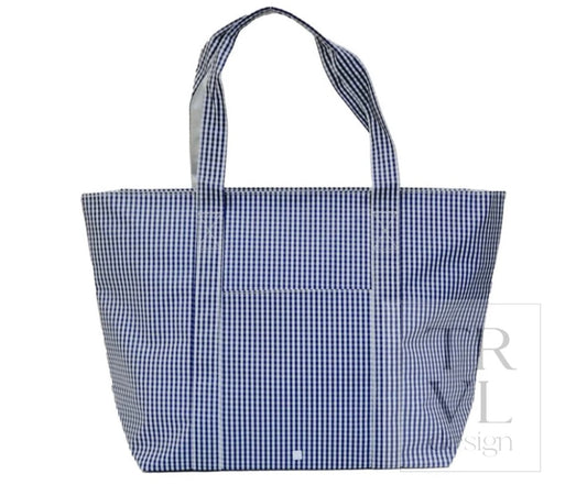 Jumbo Tote X- Large Tote Gingham Navy