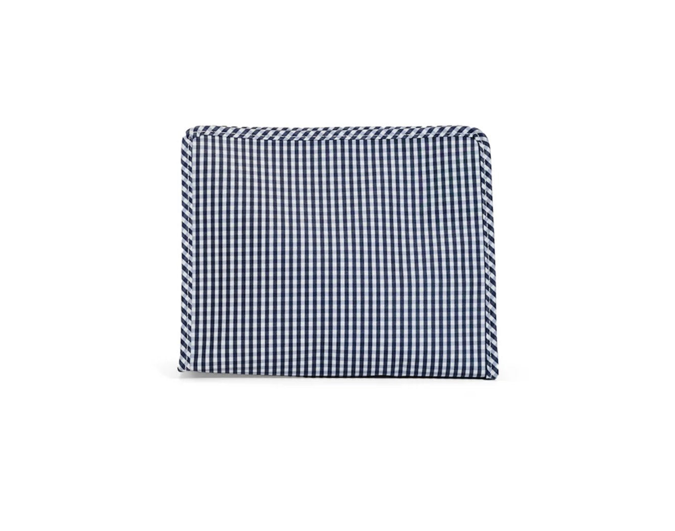Roadie Large Zip Pouch - Gingham Navy