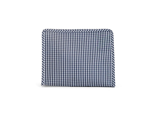 Roadie Large Zip Pouch - Gingham Navy
