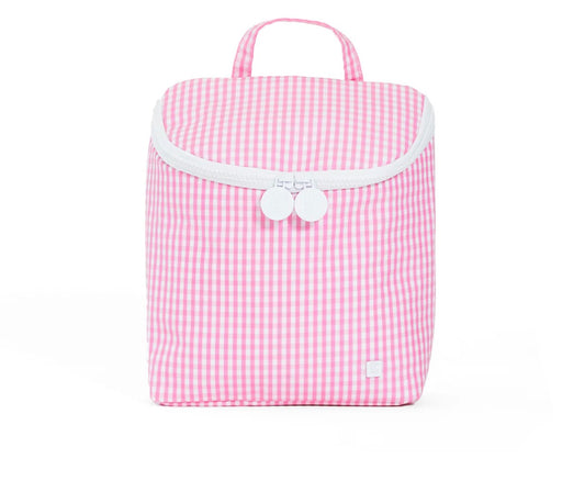 Take Away Insulated Lunch Bag - Gingham Pink