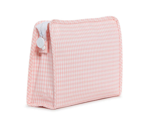Roadie Large Zip Pouch - Gingham Taffy