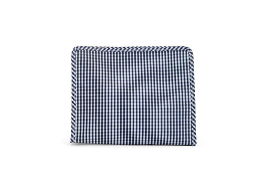 Roadie Large Zip Pouch - Navy Gingham