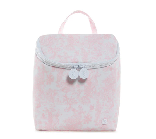 Take Away Insulated Lunch Bag - Bunny Toile Pink