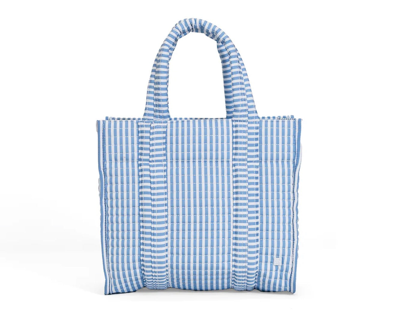 Quilted Mini Go Go Tote - Pimlico Stripe Chambray