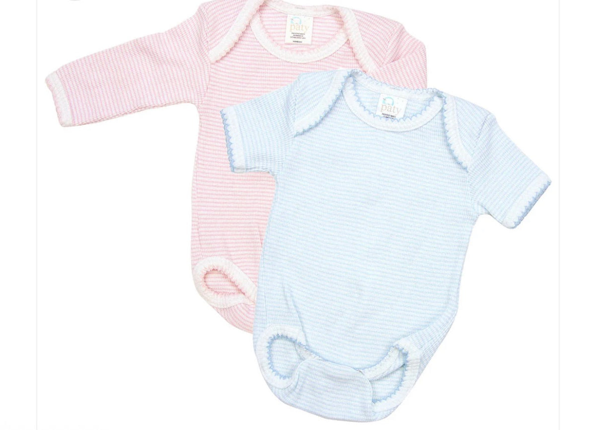 Preorder Paty - Knit Overlap Shoulder Onesie
