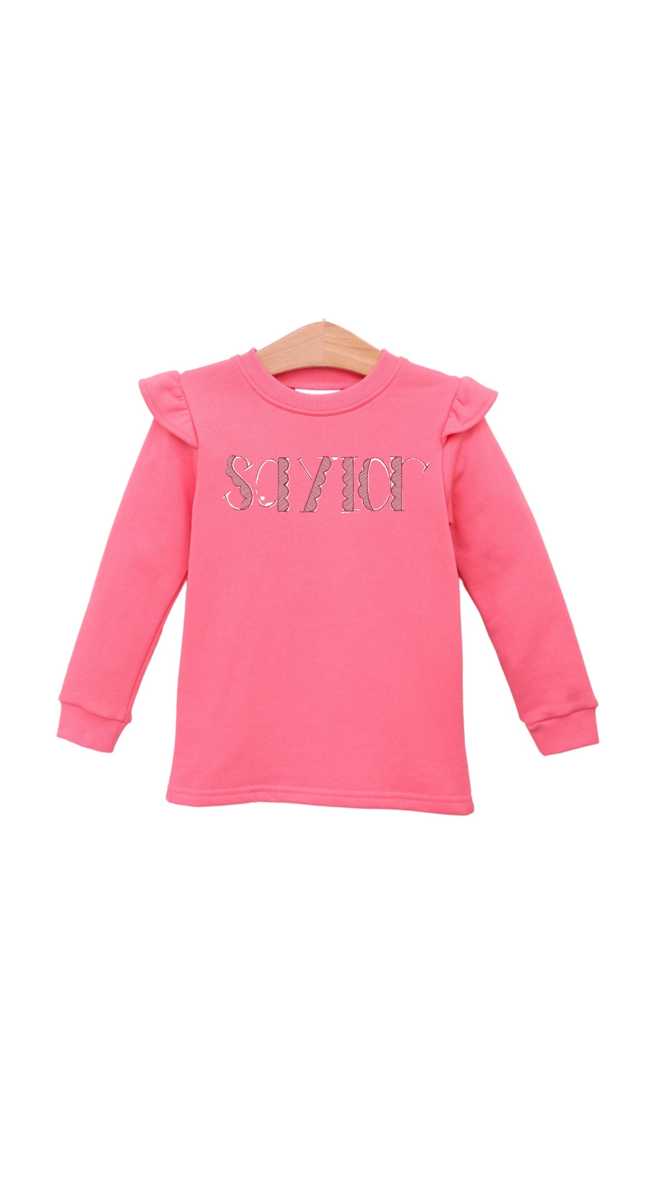 French Terry Flutter Pullover