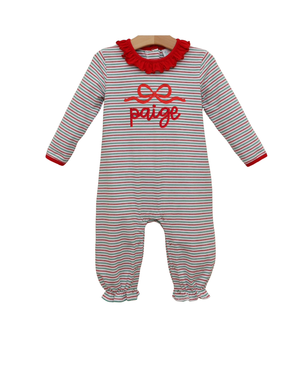 Christmas Candy Stripe Emily Romper