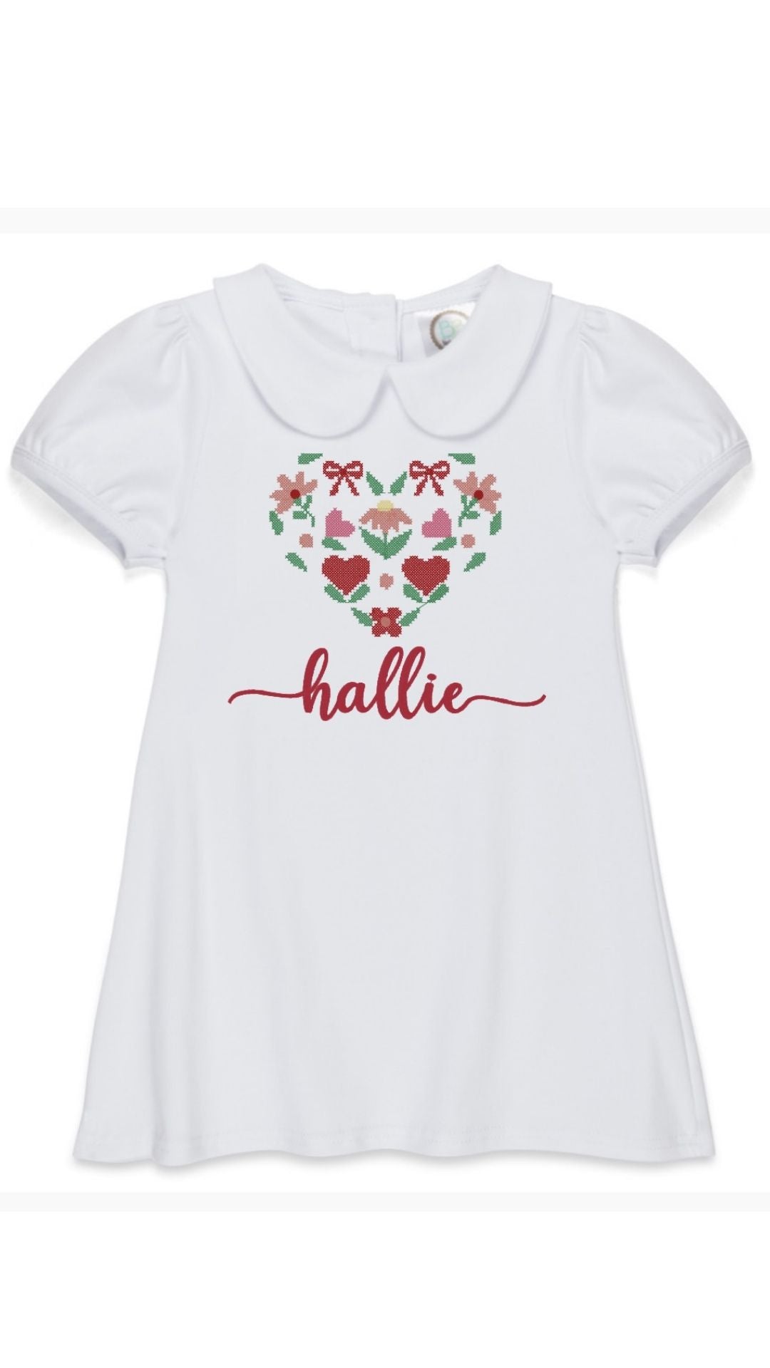 Short Sleeve Peter Pan Collar Dress