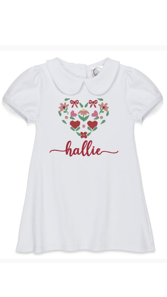 Short Sleeve Peter Pan Collar Dress