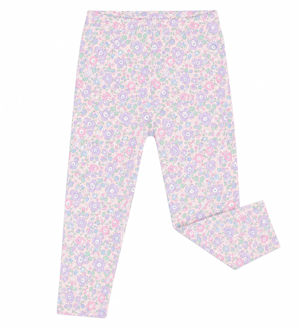 Light Pink Floral Leggings