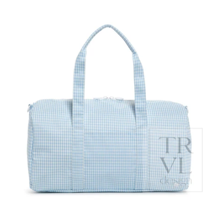 Weekender Duffel Bag - Gingham Mist